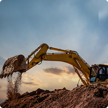 udlejning af gravemaskine